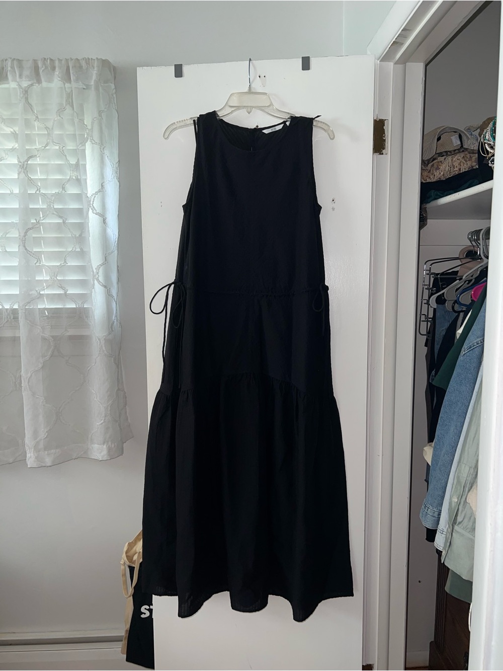 Black Sleeveless Tiered Maxi Dress - Classic Everyday Style